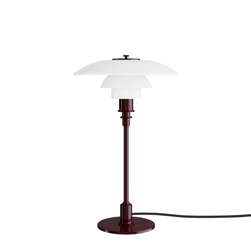 PH 3/2 Table Lamp Glossy Burgundy