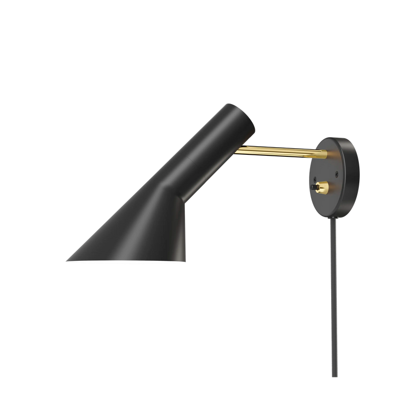 AJ Wall Lamp Brass – Brass/black