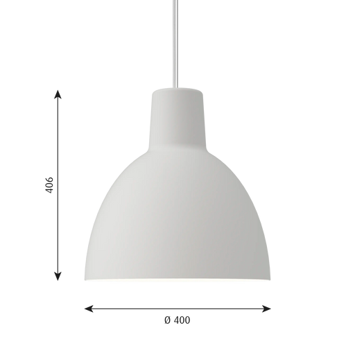 Toldbod 400 Pendant White