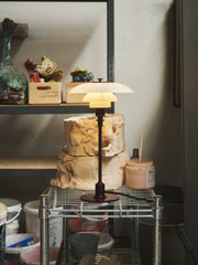 PH 2/1 Table Lamp Glossy Burgundy
