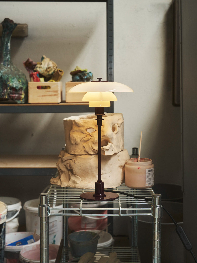PH 2/1 Table Lamp Glossy Burgundy