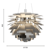 PH Artichoke Ø720 Stainless steel