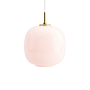 VL45 Radiohus Pendant Pale Rose – Brass/glossy pale rose glass Ø250