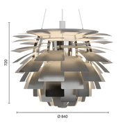 PH Artichoke Ø840 Stainless steel