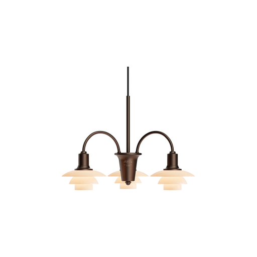 Louis Poulsen PH 1/1 Chandelier Centenary Edition in aged brass