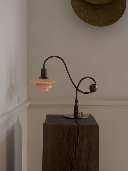 PH 1/1 Piano Table Lamp Limited Edition 2026 - aged brass and dusty terracotta