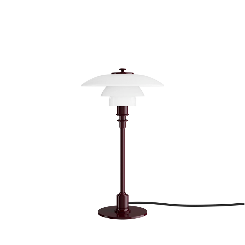 PH 2/1 Table Lamp Glossy Burgundy