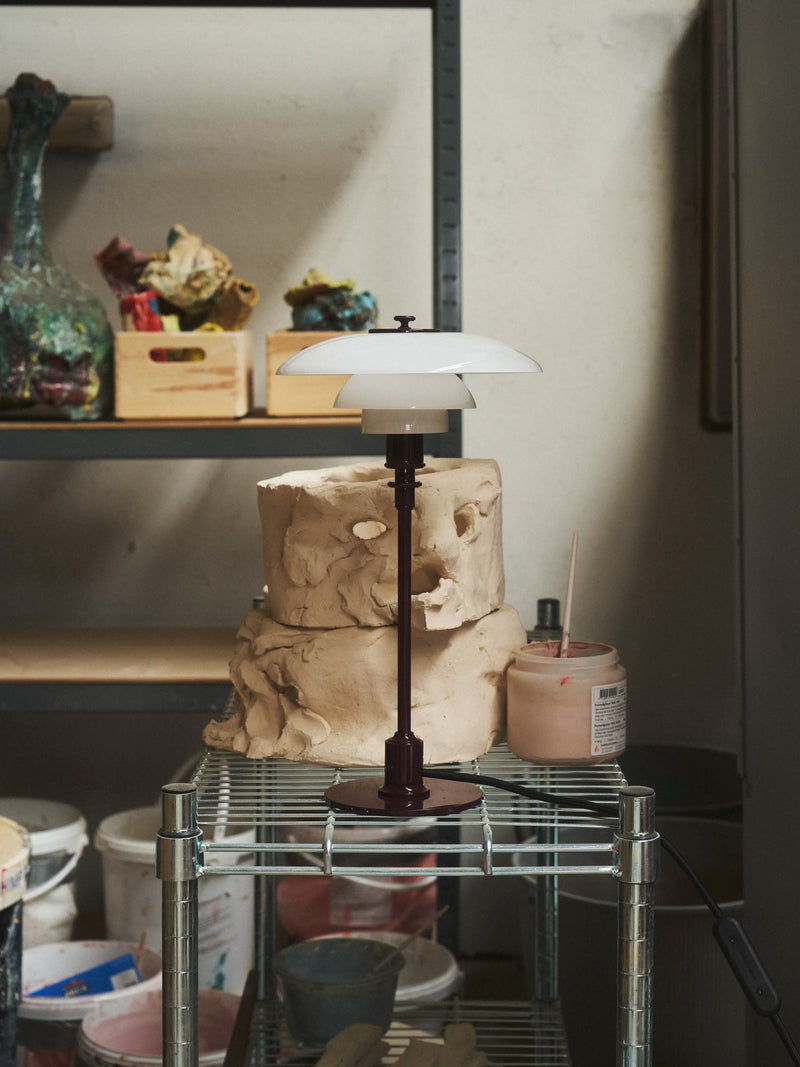 PH 2/1 Table Lamp Glossy Burgundy