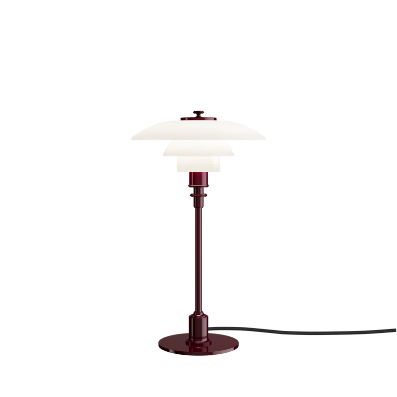 PH 2/1 Table Lamp Glossy Burgundy