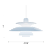 PH 5 Ø320 Opal Pendant Lamp – Opal pale blue