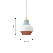 Cirque Pendant Yellow top Ø150