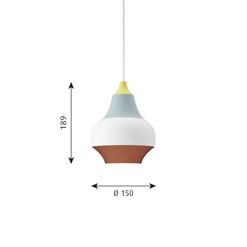 Cirque Pendant Yellow top Ø150