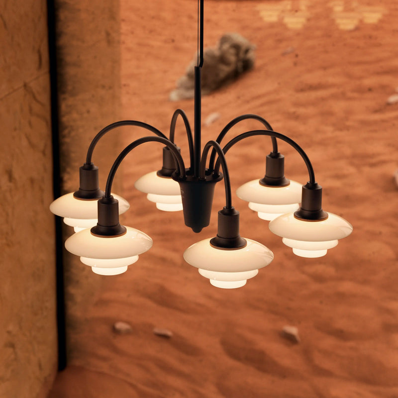 PH 1/1 Chandelier Centenary Edition – Aged brass/dusty terracotta