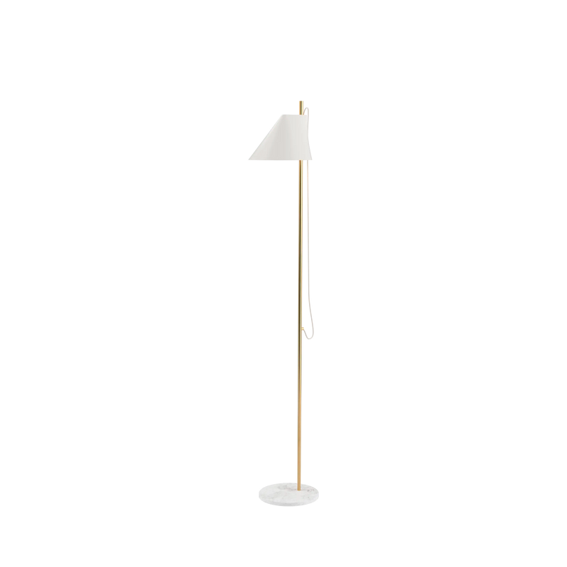 YUH Floor Lamp – Brass/white