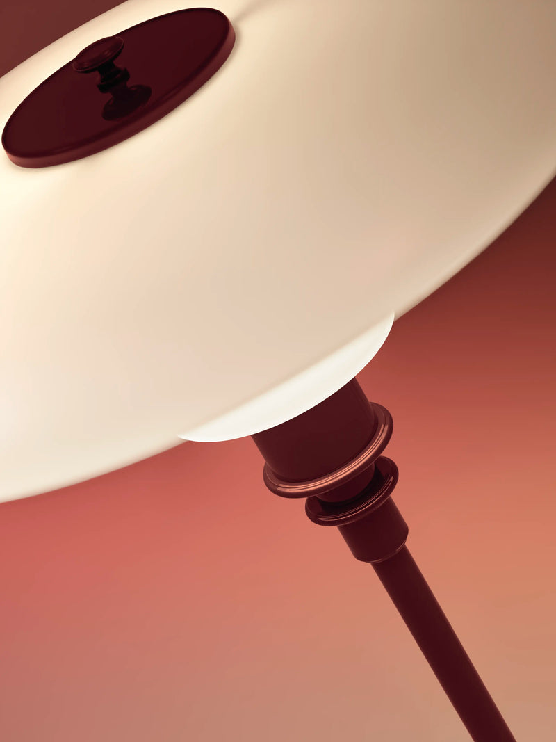PH 3/2 Table Lamp Glossy Burgundy