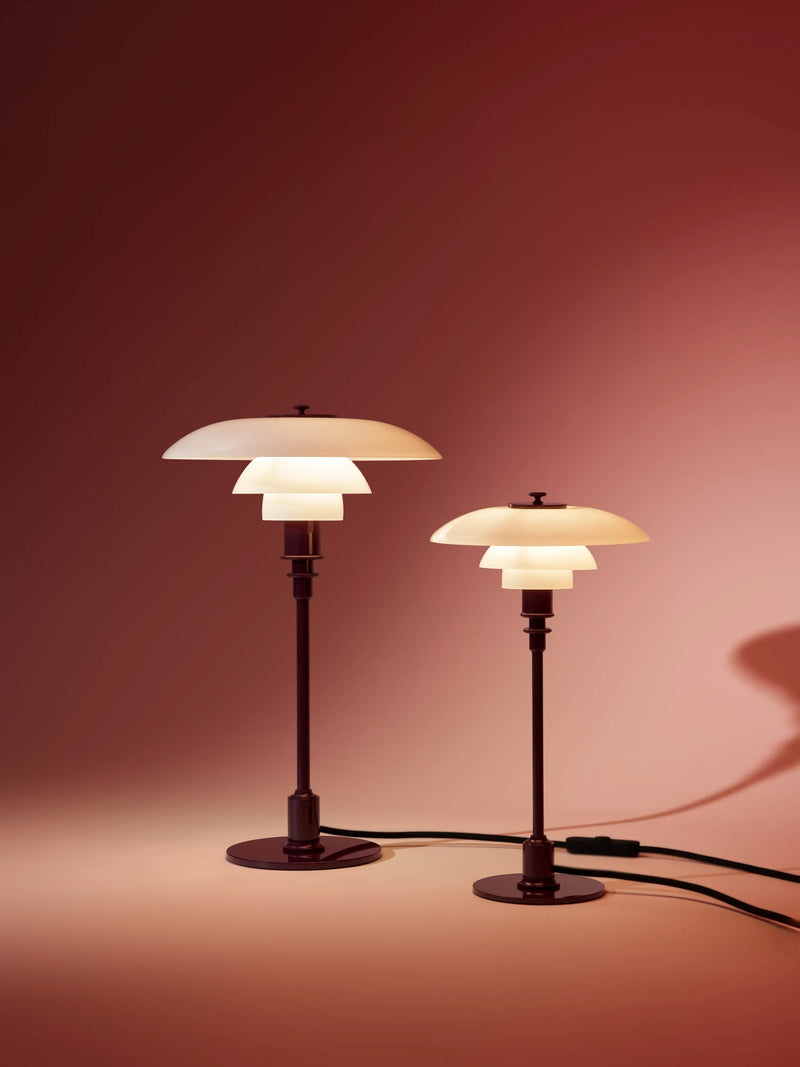 PH 2/1 Table Lamp Glossy Burgundy