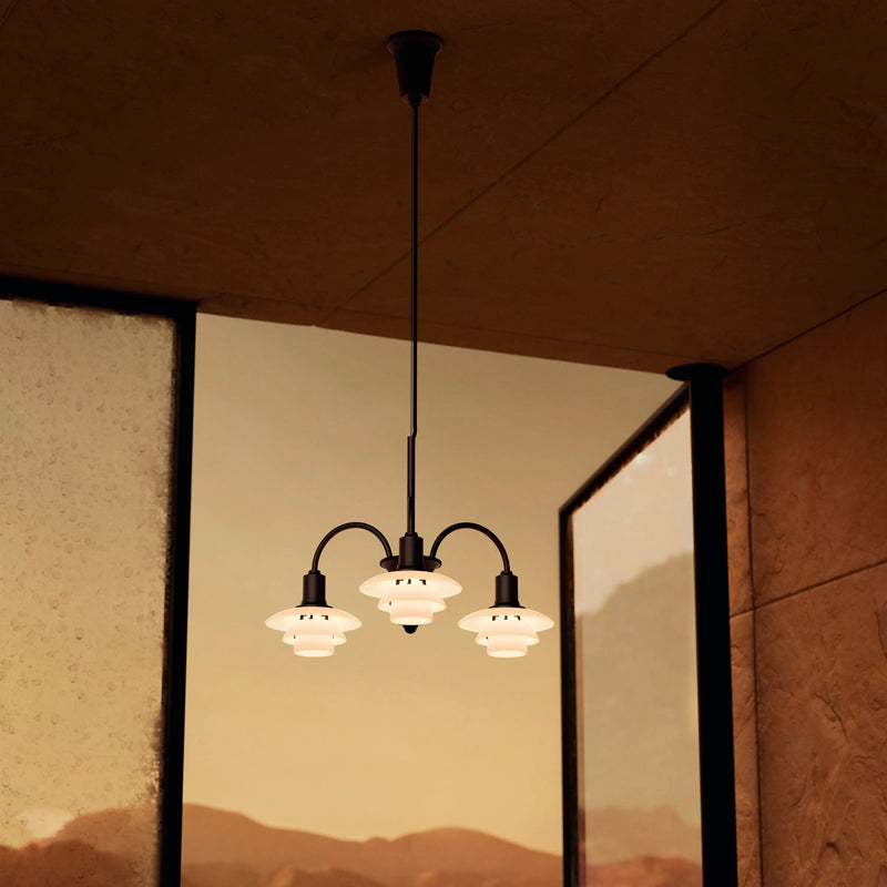 PH 1/1 Chandelier Centenary Edition – Aged brass/dusty terracotta