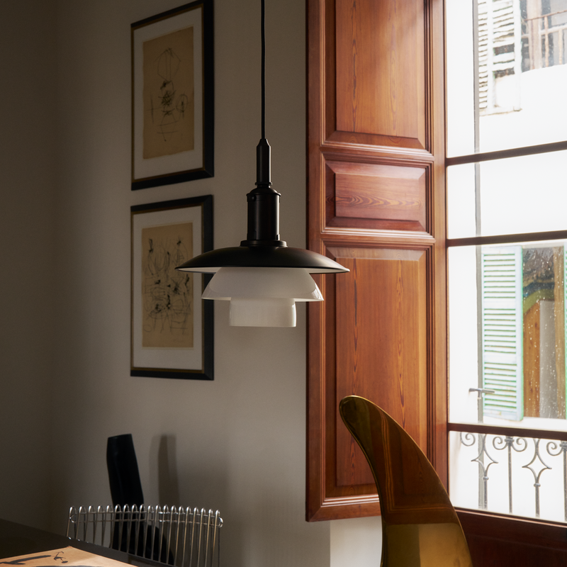 PH 3/3 Pendant Aged Brass