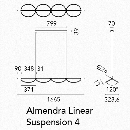 Flos Almendra Linear Suspension Lamp - MyConcept Hong Kong