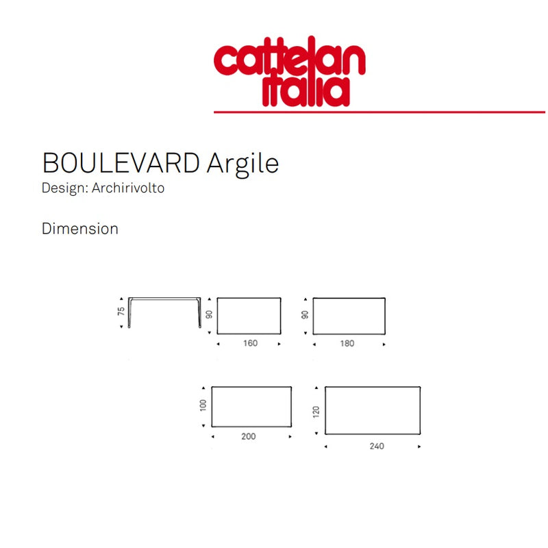 CATTELAN BOULEVARD Argile Table - MyConcept Hong Kong