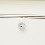 2-Door Glass Panel Shelf - White - MyConcept Hong Kong