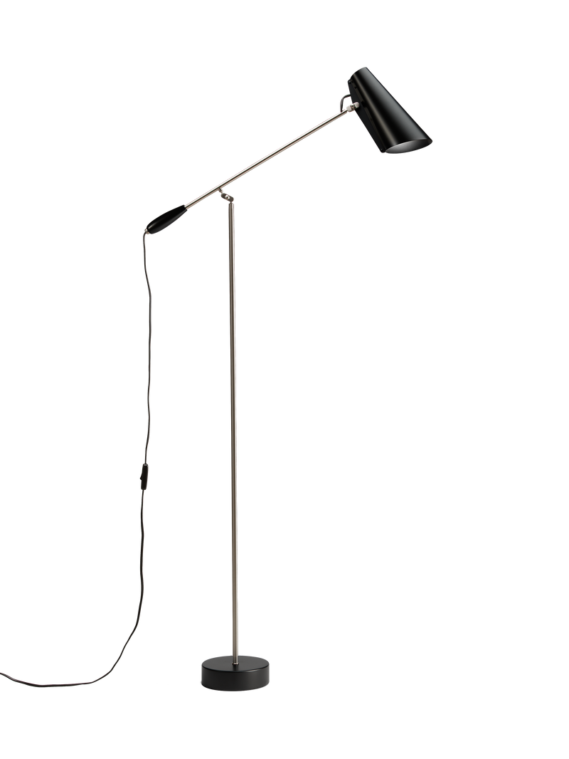 Birdy floor lamp Black steel
