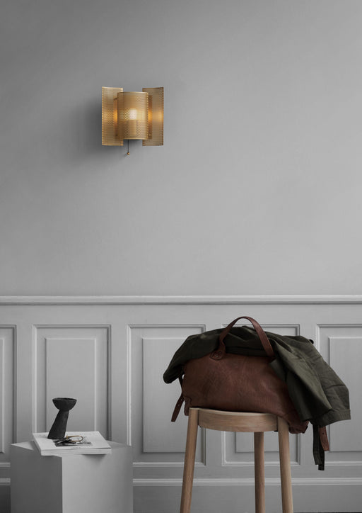 Butterfly perforated wall lamp