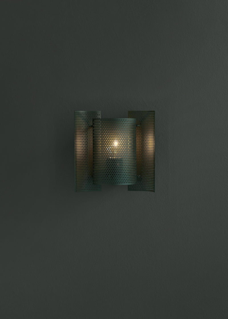 Butterfly perforated wall lamp