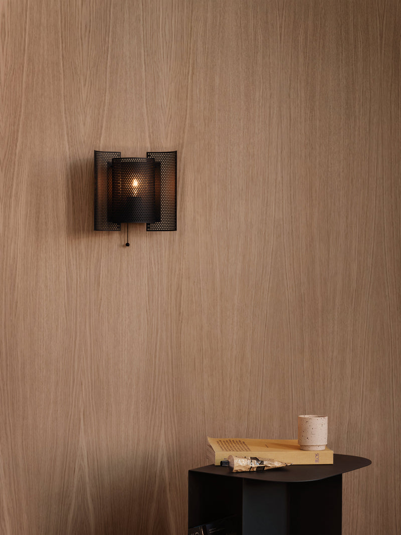 Butterfly perforated wall lamp