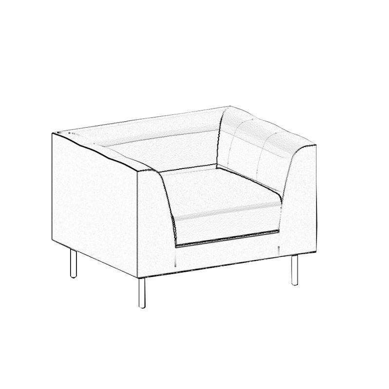 CUBE CU1 Armchair - MyConcept Hong Kong