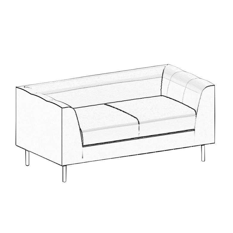 CUBE CU2 2seater Sofa - MyConcept Hong Kong