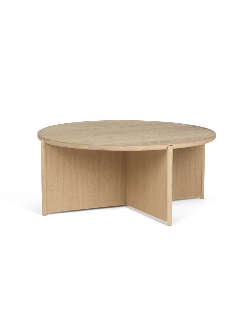 Cling coffee table Light oiled oak D90/H38