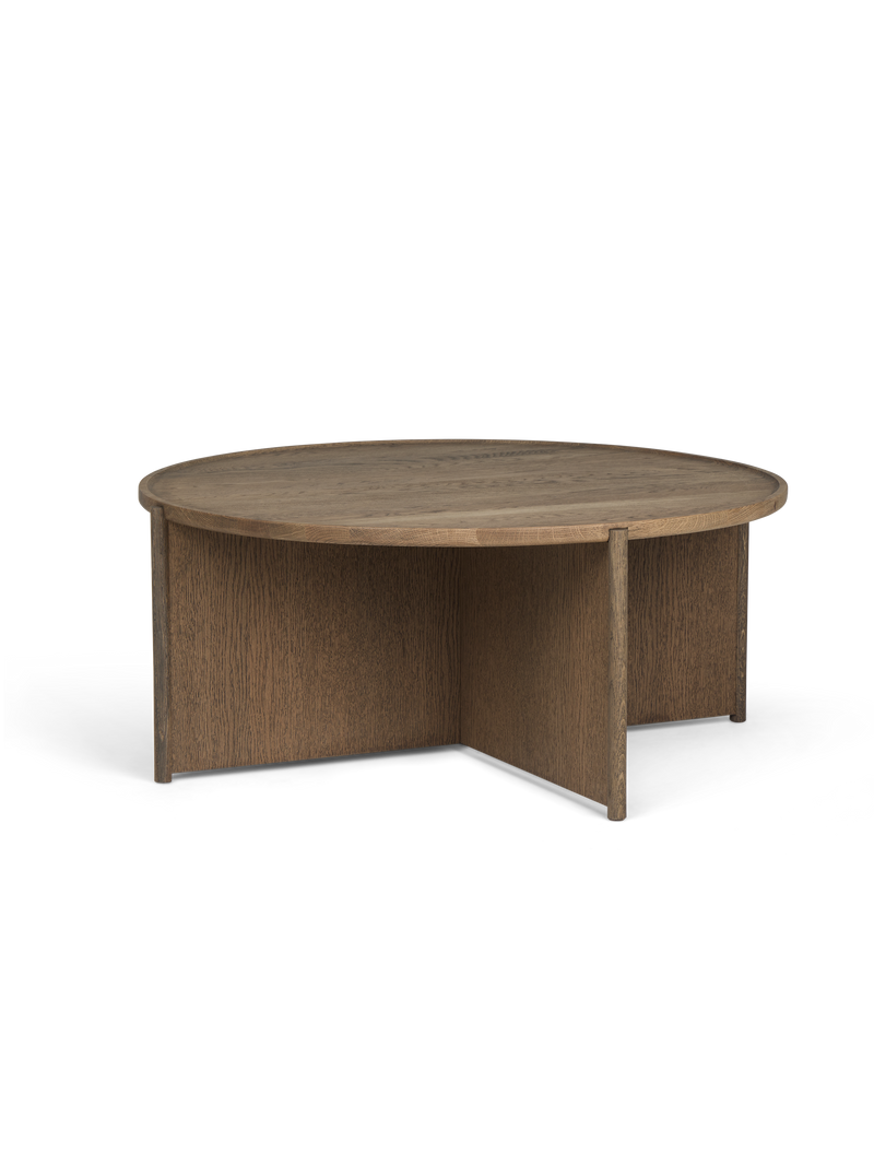 Cling coffee table Smoked oak D90/H38