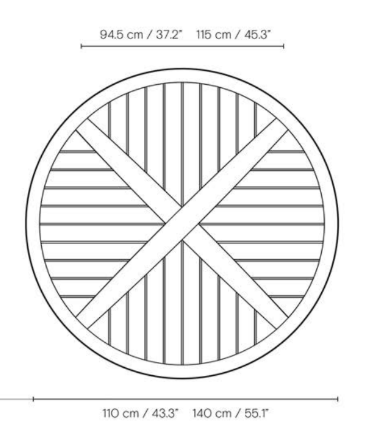 E022 Ø140 Embrace Outdoor Table - MyConcept Hong Kong