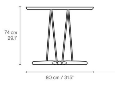 E022 Ø80 Embrace Outdoor Table - MyConcept Hong Kong