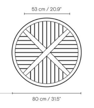 E022 Ø80 Embrace Outdoor Table - MyConcept Hong Kong
