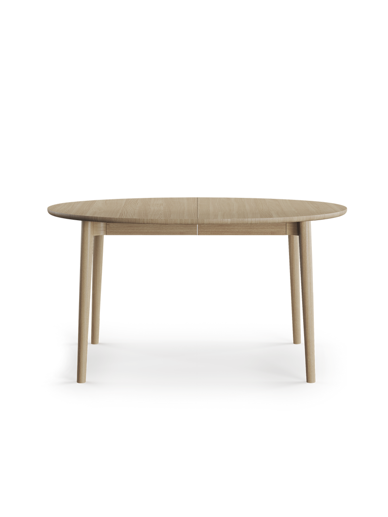Expand dining table circular Light oiled oak D140 cm