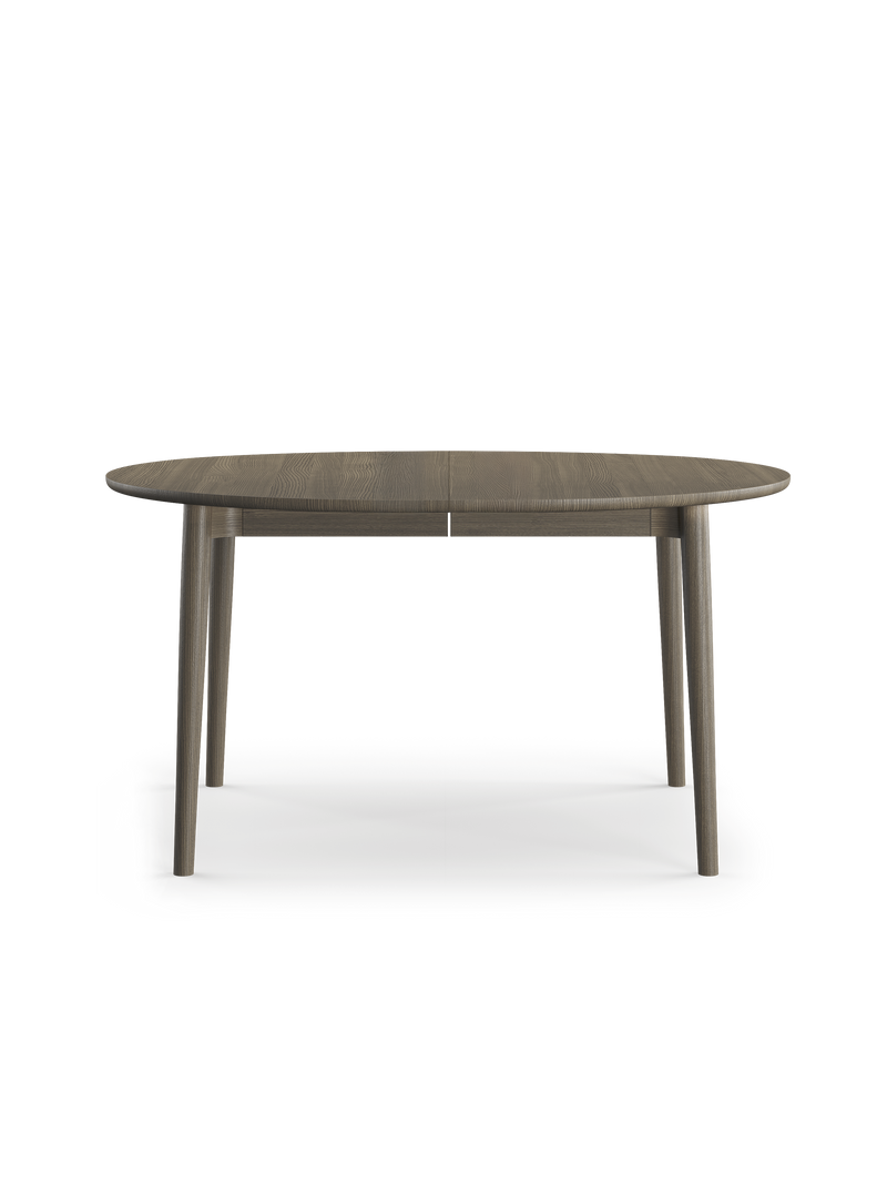 Expand dining table circular Smoked oak D140 cm