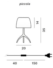 Lumiere Nuances piccola table lamp with dimmer - MyConcept Hong Kong