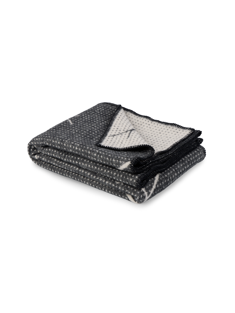 Fall throw blanket Black
