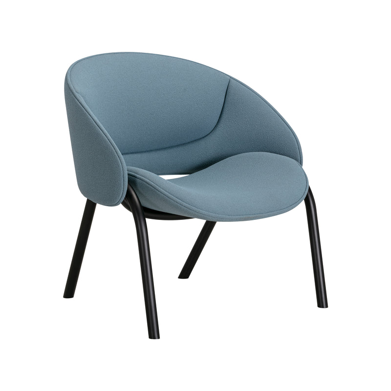 Wendelbo Folium Lounge Chair, matching piping, Grain col. 66236