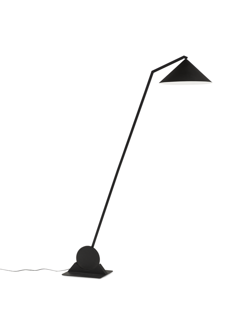 Gear floor lamp Black