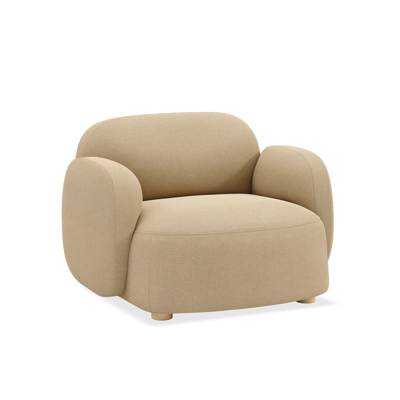 Gem lounge chair w armrests Beige (Autumn 221)