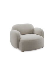 Gem lounge chair w armrests Beige (Moss 11)