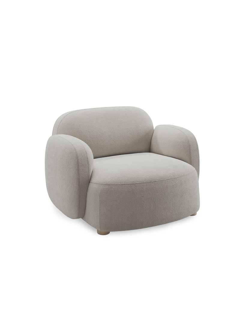Gem lounge chair w armrests Beige (Moss 11)
