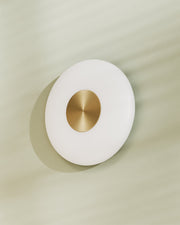 Glint glass opal wall lamp