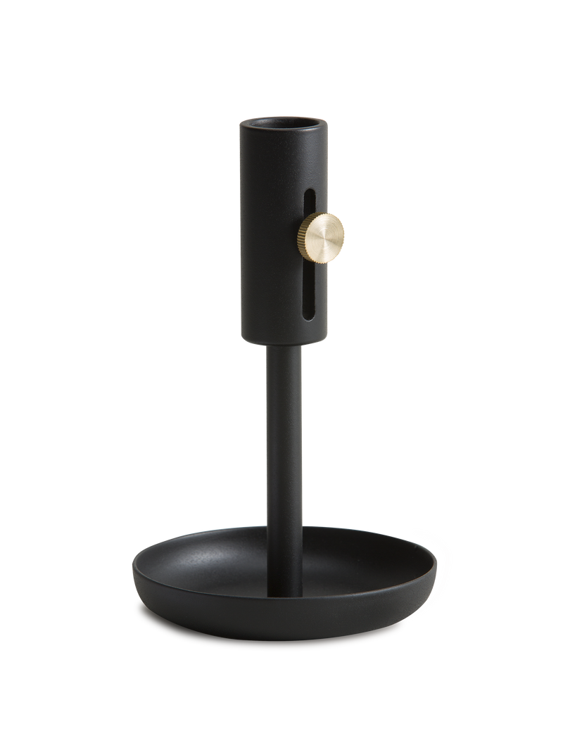 Granny candle holder H16 Black