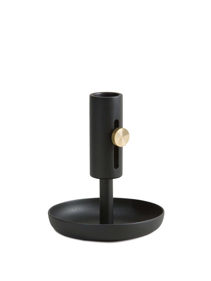 Granny candle holder H11.5 Black