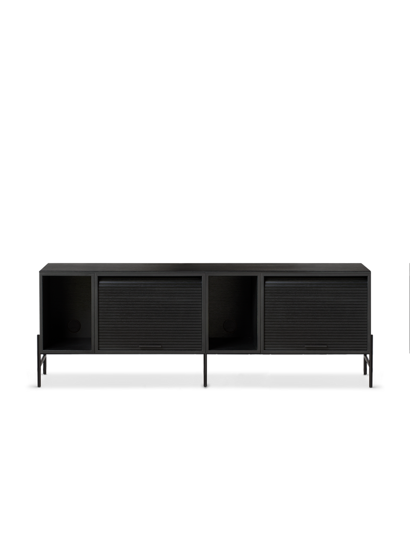Hifive low sideboard 150 - Black painted oak