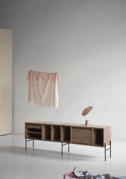 Hifive tambour and glass sideboard 200